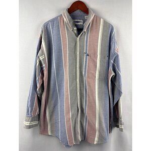 The Original Arizona Jean Company Mens XL Striped Button-Up Shirt